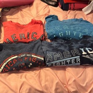 American Fighter Short Sleeve Tees - Red, Blue, Black